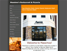 Tablet Screenshot of massimos-restaurant.com